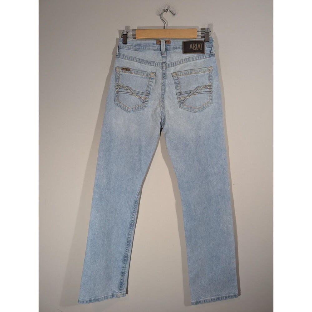 Ariat M7 Mens Classic Rise Slim Fit Straight Leg Jeans Sz 29 Light Wash Western - Picture 2 of 10